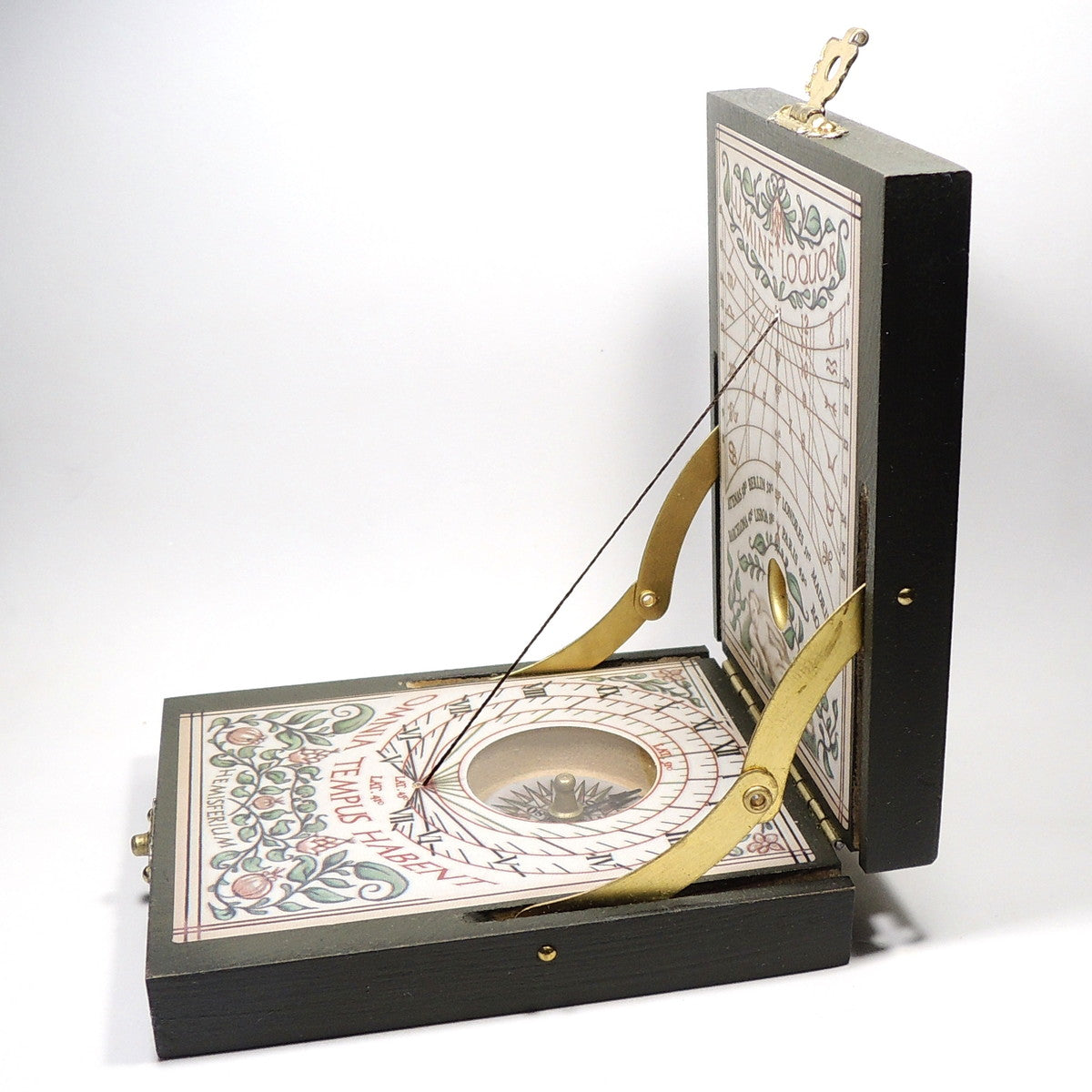 携帯用日時計 ケプラー コンパス付き 紙製装飾 H03