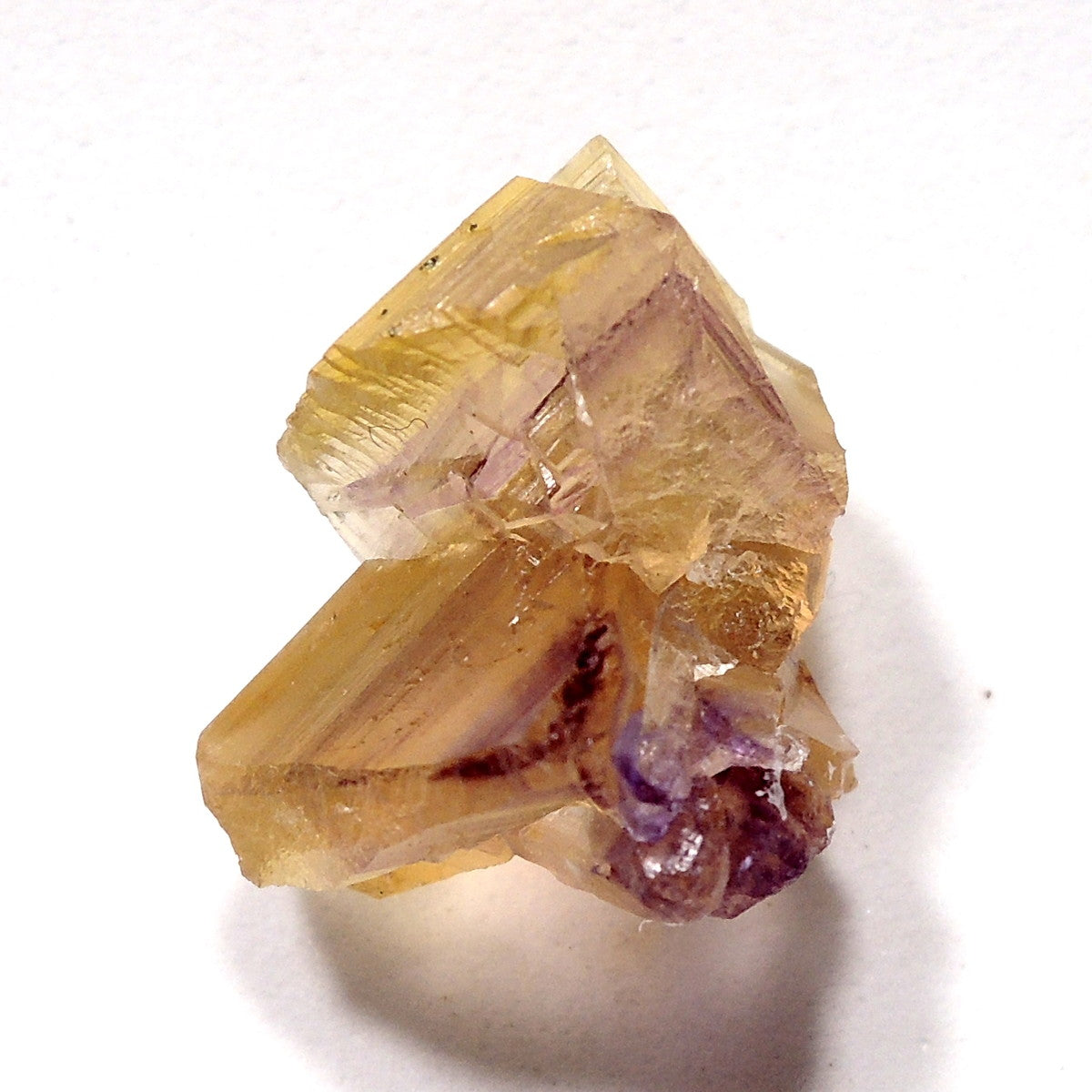 イエローフローライト 2023 Newfound 原石 フローライト パープルゾーニング 蛍石