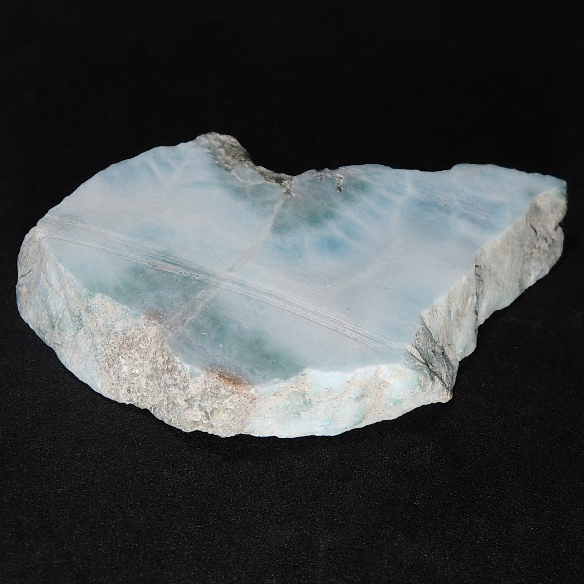 ラリマー スライスカット原石 世界三大ヒーリングストーン ソーダ珪灰石ドミニカ共和国産