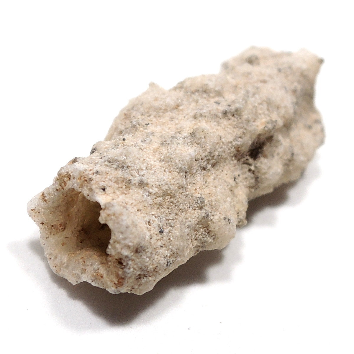 フルグライト 閃電岩 雷管石 原石 貫通穴あり サハラ砂漠産 Fulgurite