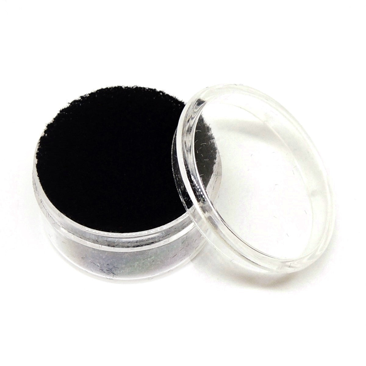 ルースケース 10個セット ジェムジャー 32×32×18mm クッション付き ブラック 黒