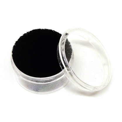 ルースケース 10個セット ジェムジャー 32×32×18mm クッション付き ブラック 黒