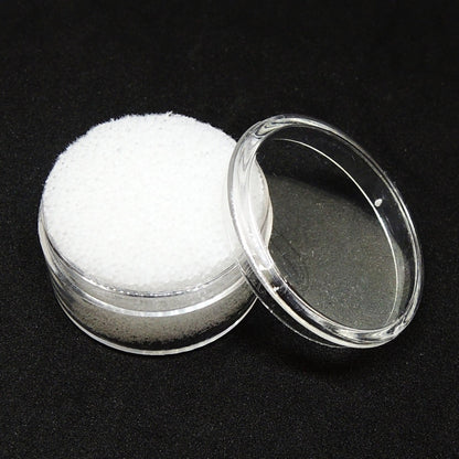 ルースケース 10個セット ジェムジャー 32×32×18mm クッション付き ホワイト 白