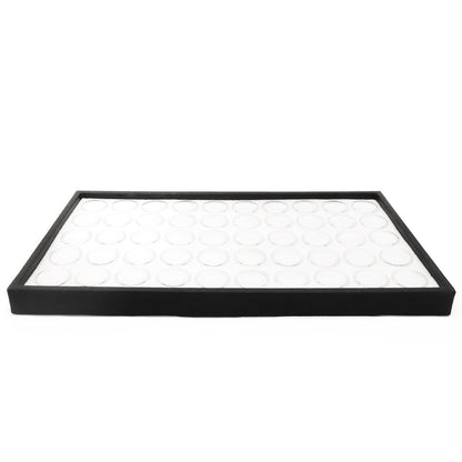 ルースケース 50個セット ケース付き ジェムジャー 32×32×18mm クッション付き ホワイト 白