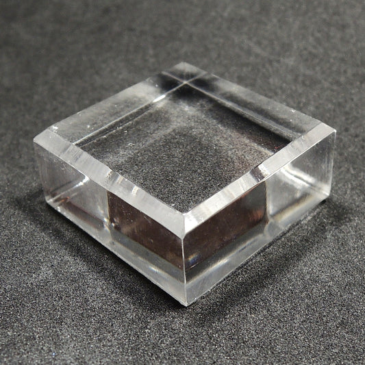 アクリルベース 約3cm 面取り スクエア アクリルブロック アクリル鉱物用台座