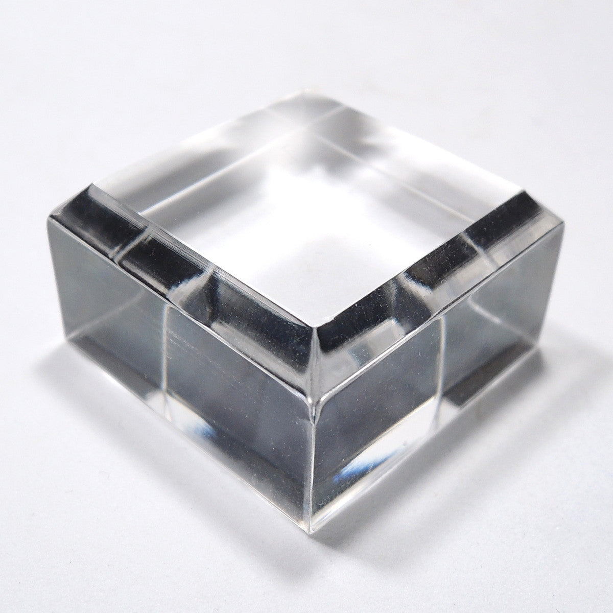 アクリルベース 約3cm 面取り スクエア アクリルブロック アクリル鉱物用台座