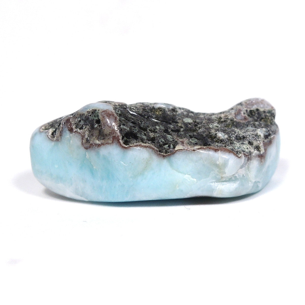 ラリマー ポリッシュ 世界三大ヒーリングストーン ソーダ珪灰石ドミニカ共和国産 原石ポリッシュ