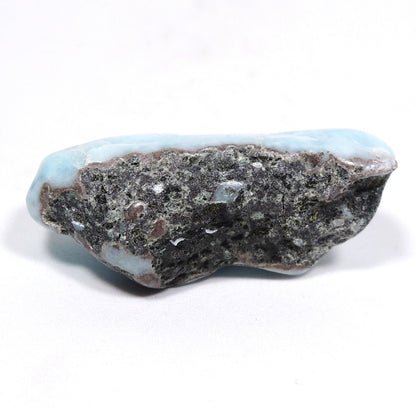 ラリマー ポリッシュ 世界三大ヒーリングストーン ソーダ珪灰石ドミニカ共和国産 原石ポリッシュ