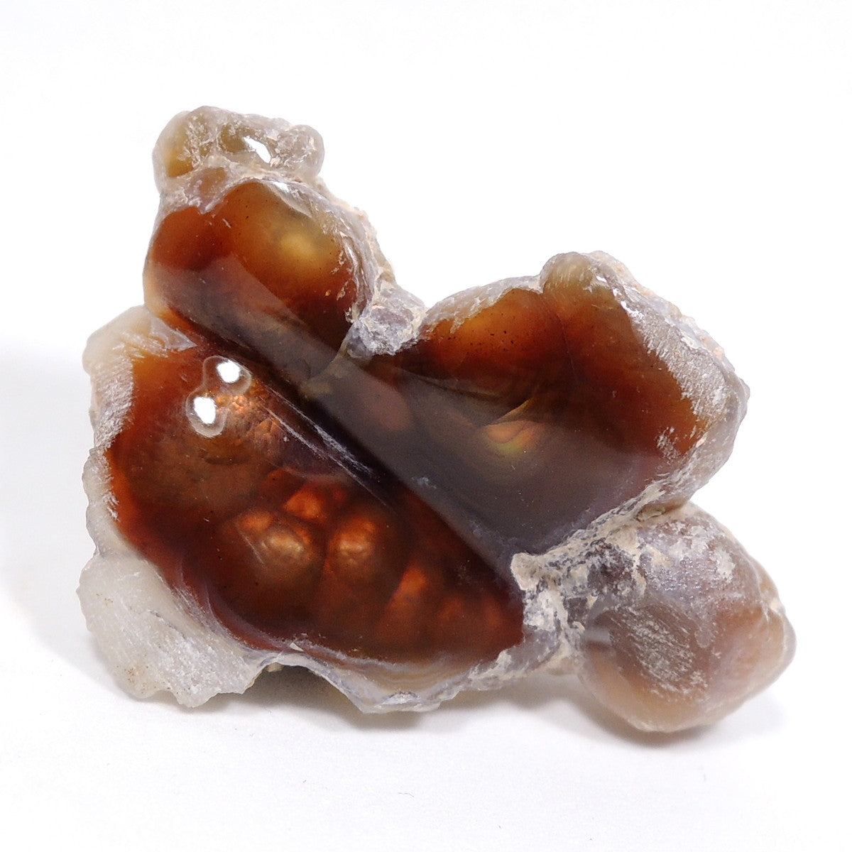 ファイヤーアゲート 磨き石 ファイアーアゲート 炎瑪瑙 アメリカ産