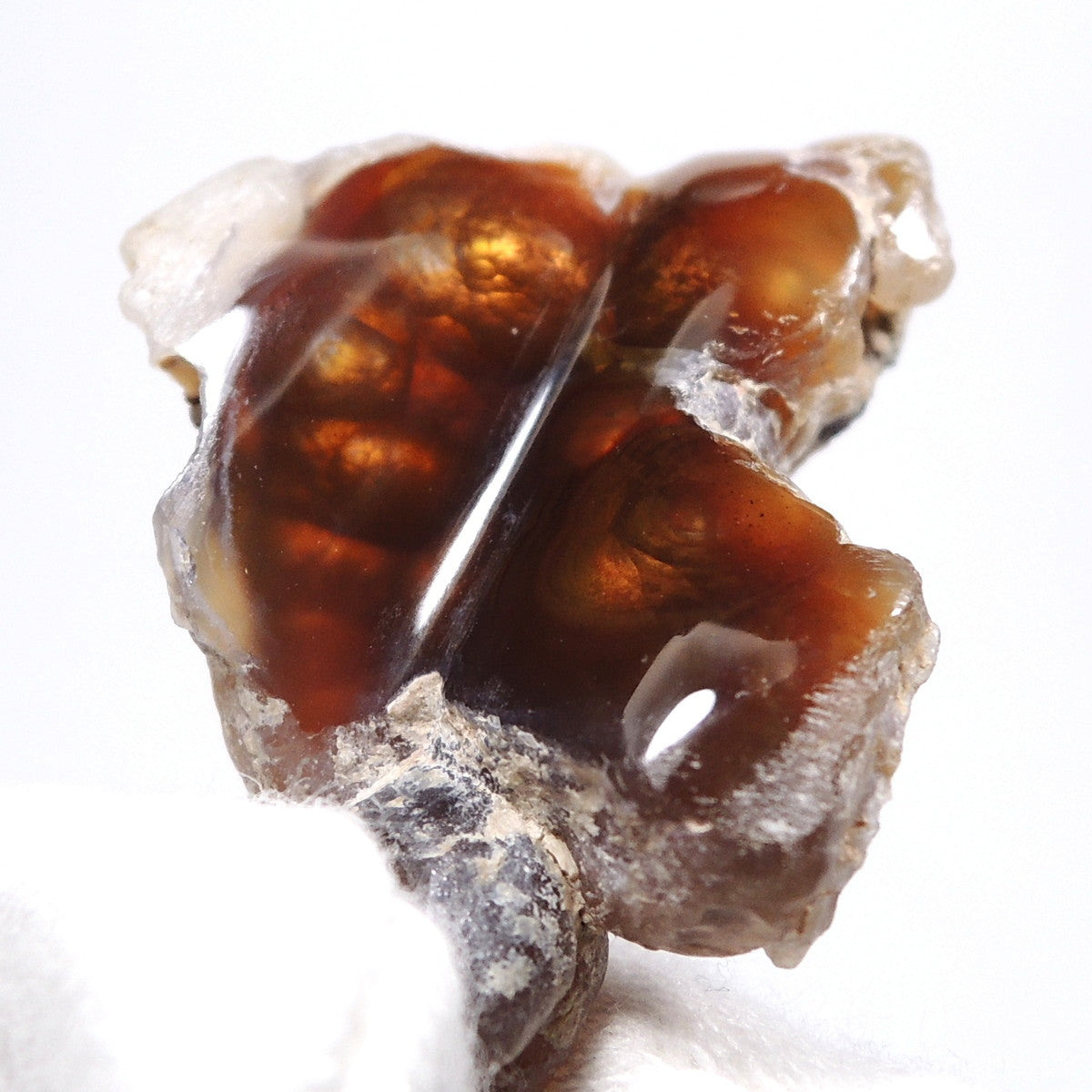 ファイヤーアゲート 磨き石 ファイアーアゲート 炎瑪瑙 アメリカ産