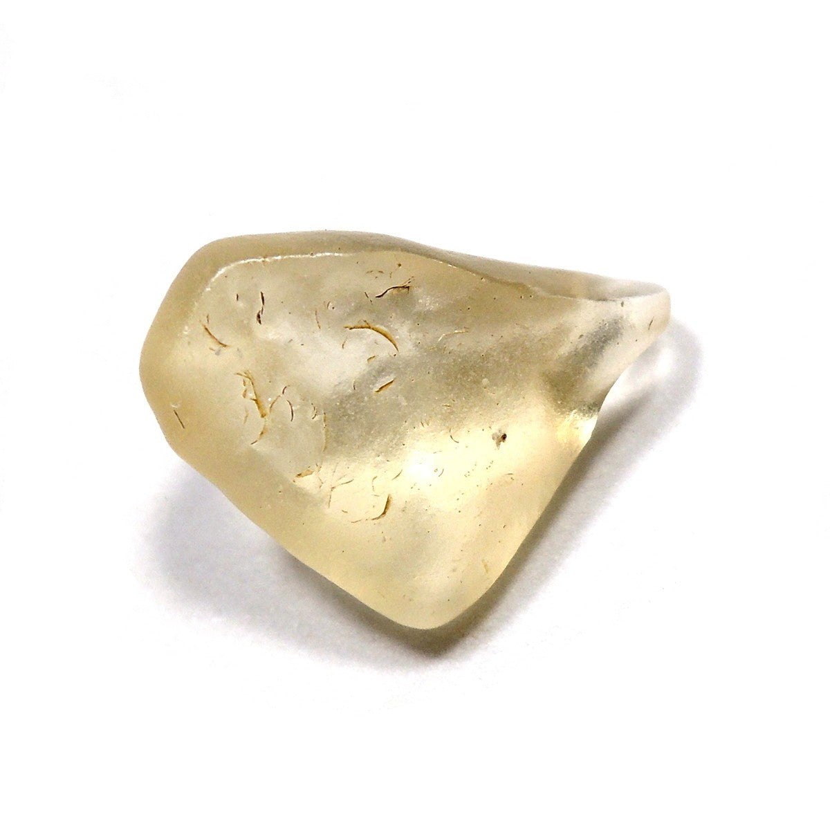 リビアングラス 原石 欠けあり テクタイト インパクトガラス リビア産 リビア砂漠産 同ロット鑑別済