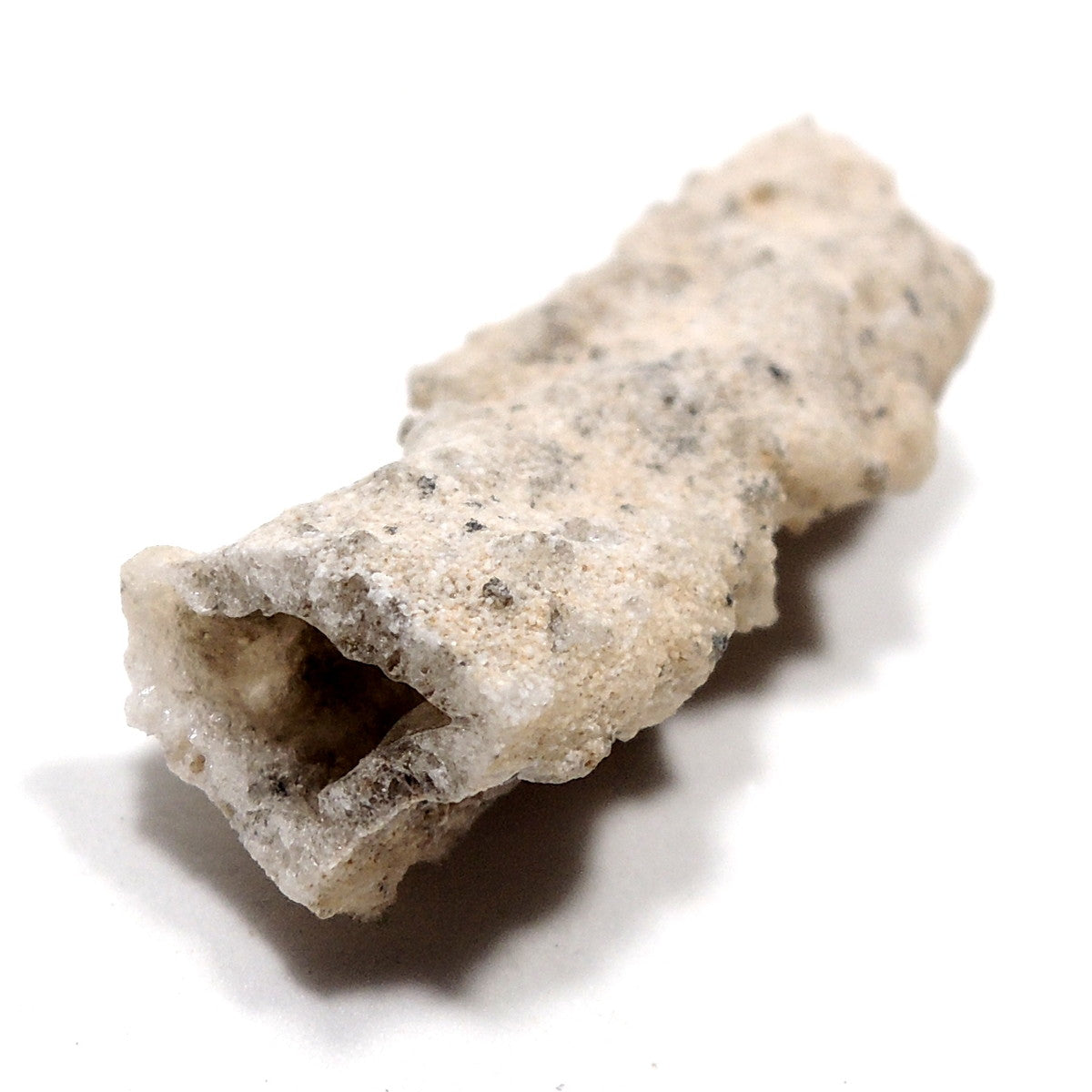 フルグライト 閃電岩 雷管石 原石 貫通穴あり サハラ砂漠産 Fulgurite