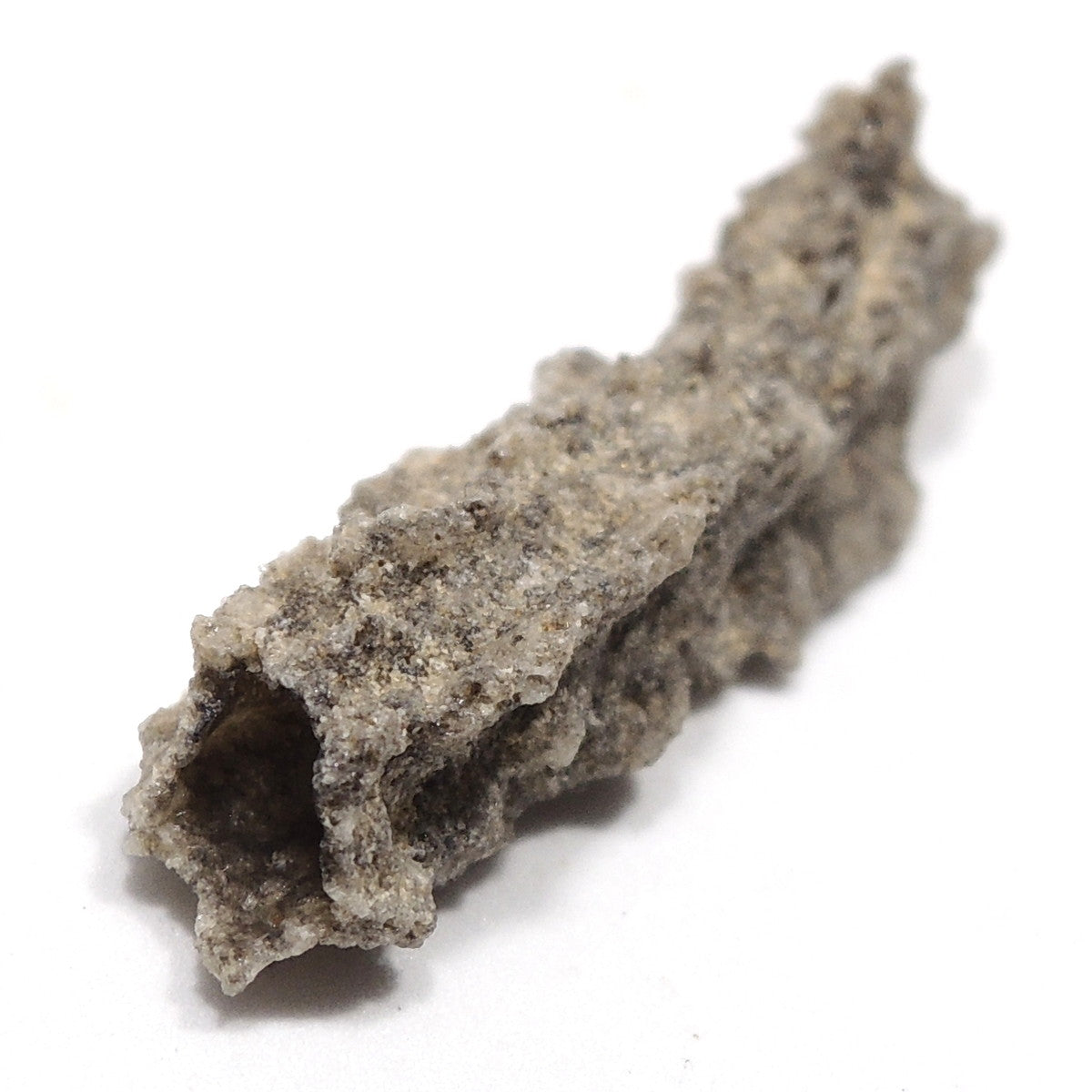 フルグライト 閃電岩 雷管石 原石 貫通穴あり サハラ砂漠産 Fulgurite