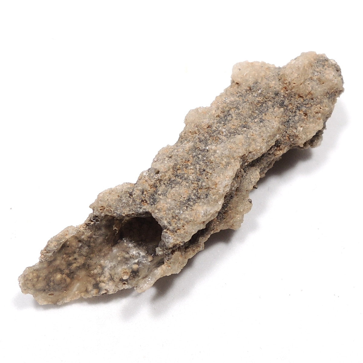 フルグライト 閃電岩 雷管石 原石 貫通穴あり サハラ砂漠産 Fulgurite