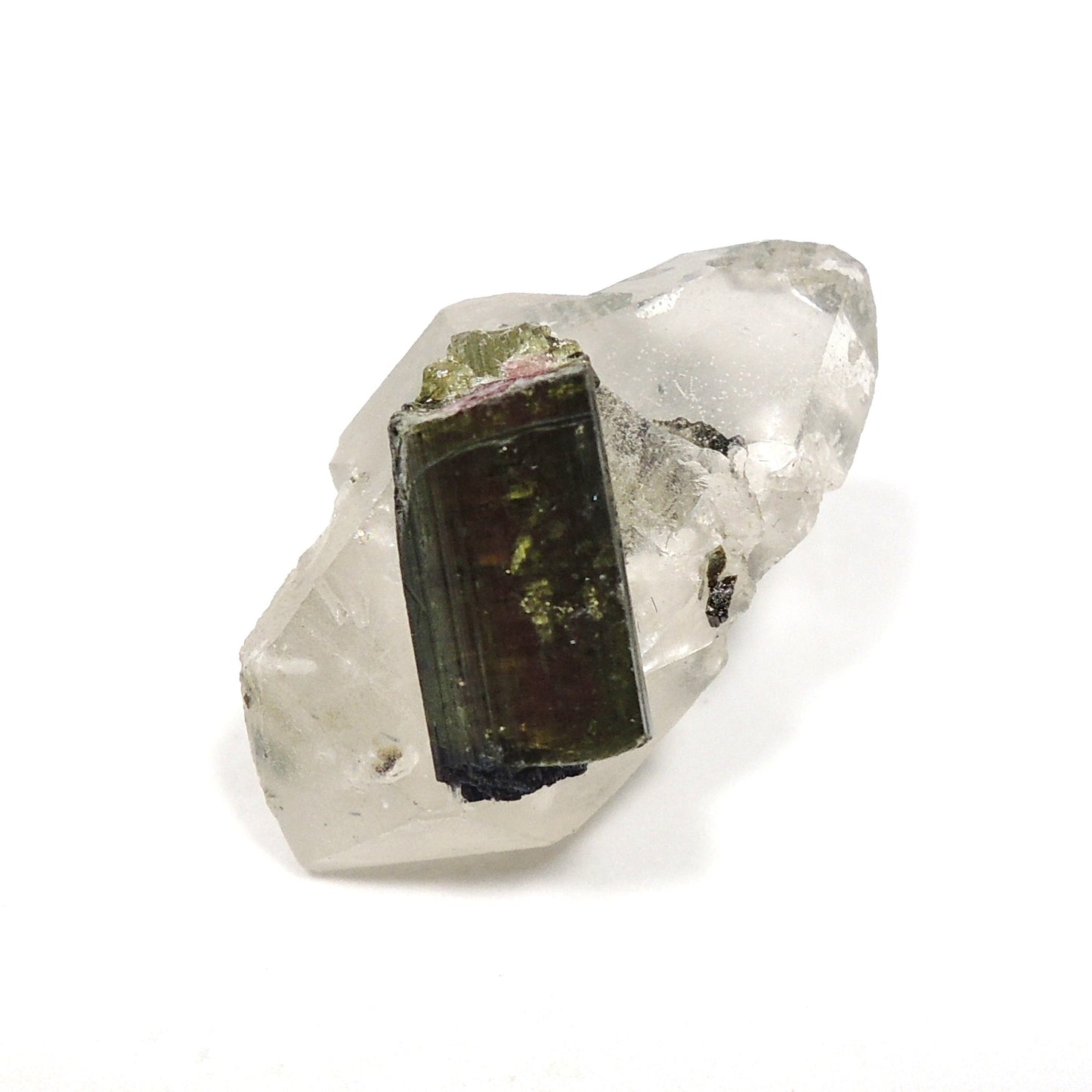 ウォーターメロントルマリン 原石 水晶共生 クォーツ共生 トルマリン 電気石 ブラジル産 Watermelon Tourmaline