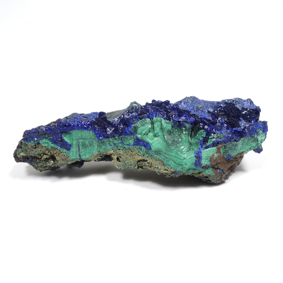 アズライト マラカイト 孔雀石 藍銅鉱 中国産 原石 Malachite Azurite